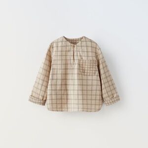 ZARA Plaid Cotton Shirt